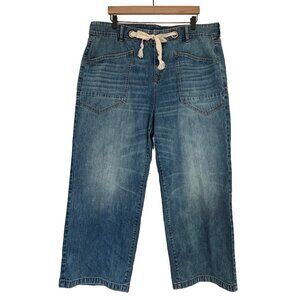 New Torrid Blue Wide Leg Drawstring Jeans - See Measurements